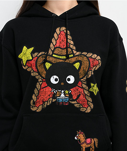 超希少❗️USA IMPORT SWEAT HOODIE ハローキティ　アメフト Hello Kitty® and Friends | A.LAB Chococat™ Cowgirl Black Hoodie